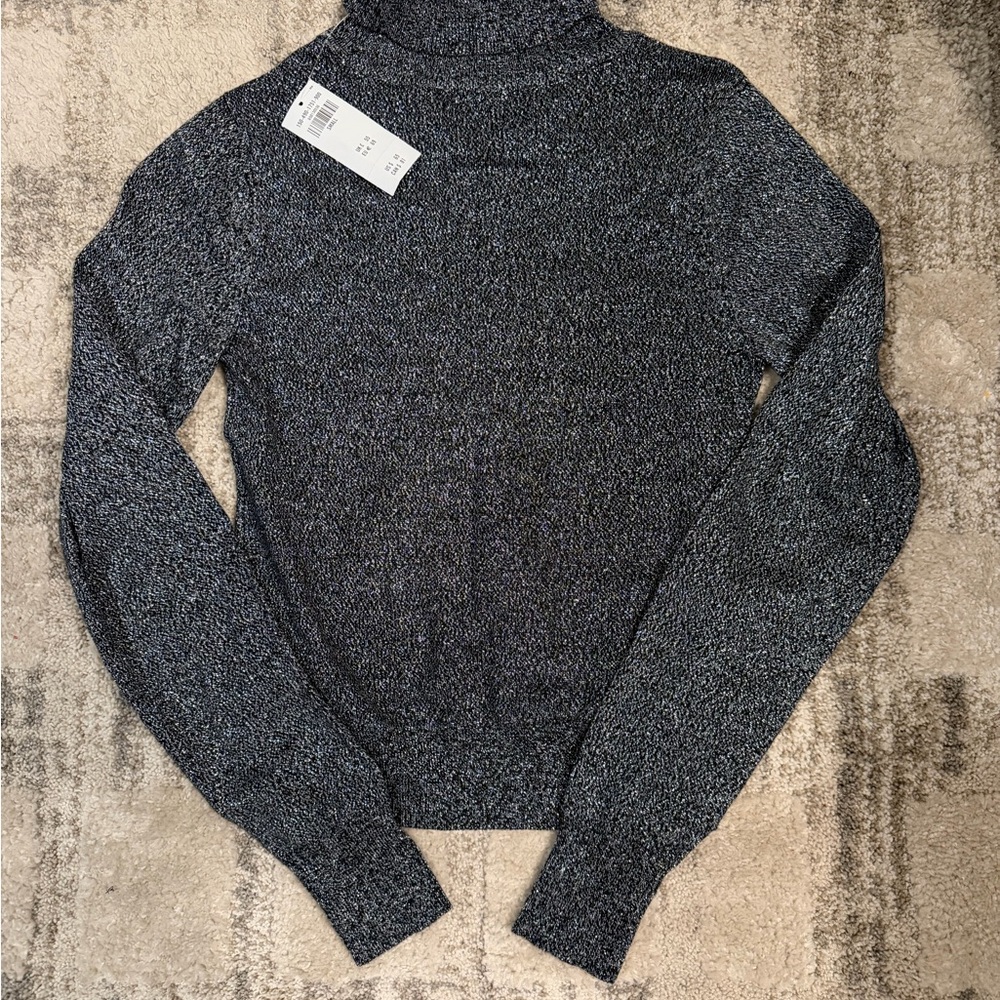 Abercrombie dark grey sparkle sweater